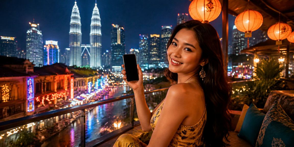 Pemain Kuala Lumpur menggunakan aplikasi kasino mudah alih myrspin